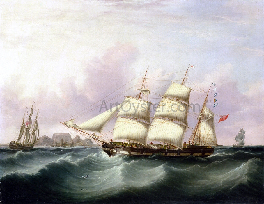 Samuel Walters The 'Alert' of Liverpool off Capetown - Hand Painted Oil Painting