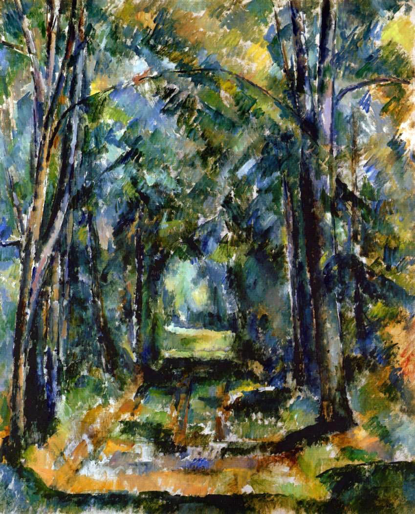 Paul Cezanne The Alley at Chantilly - Hand Painted Oil Painting