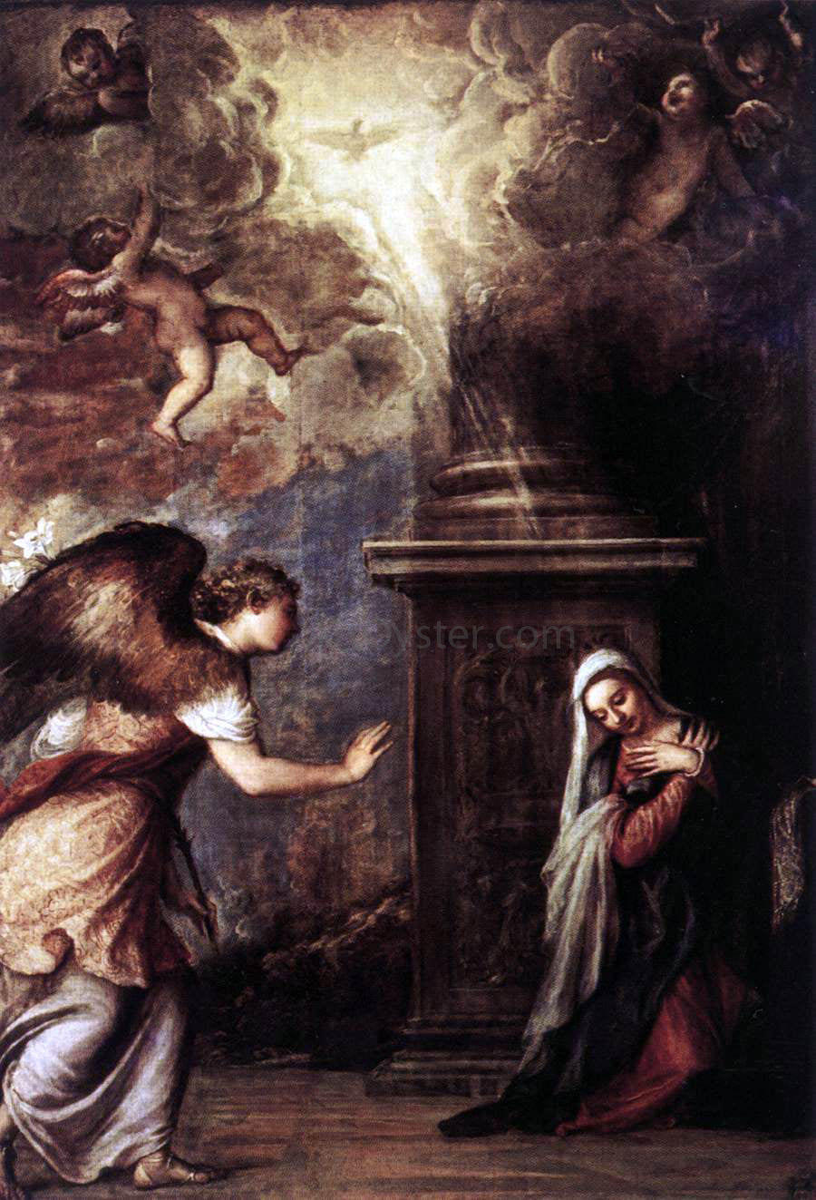 Titian The Annunciation - Hand Painted Oil Painting
