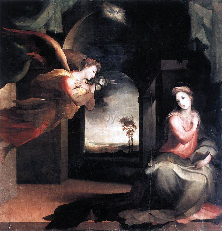  Domenico Beccafumi The Annunciation - Hand Painted Oil Painting