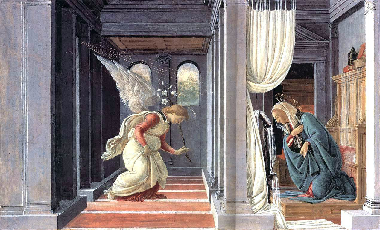 Sandro Botticelli The Annunciation - Hand Painted Oil Painting