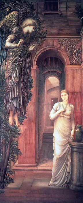 Sir Edward Burne-Jones The Annunciation - Hand Painted Oil Painting
