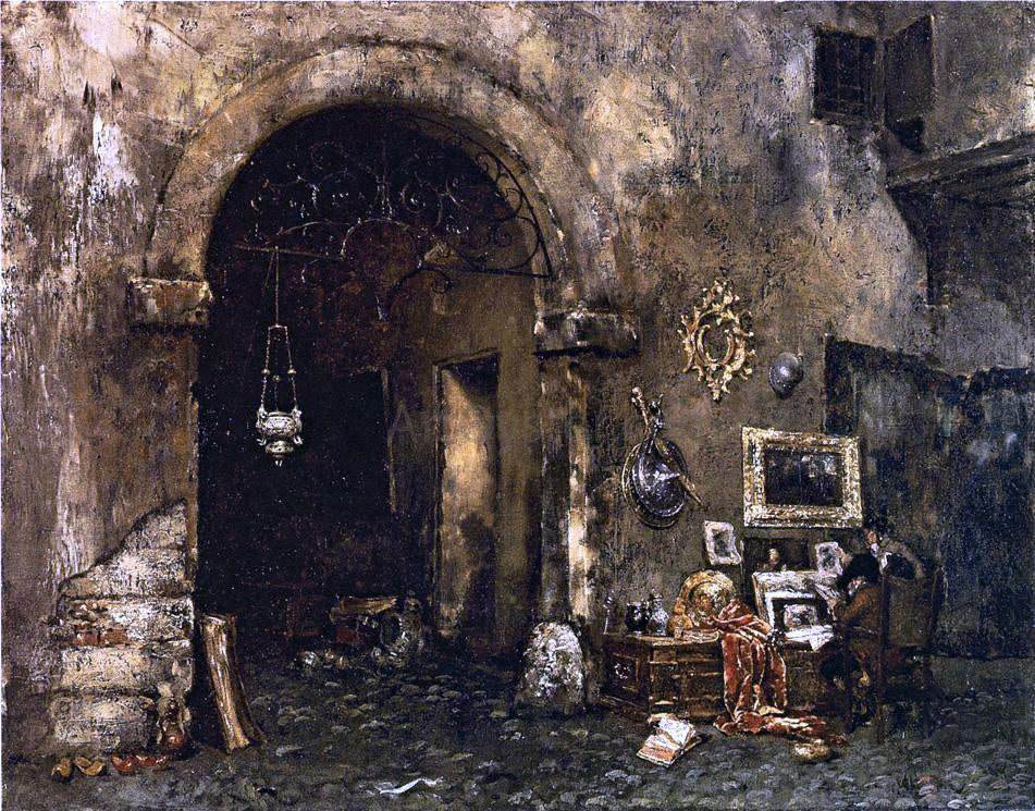 William Merritt Chase The Antiquary Shop - Hand Painted Oil Painting