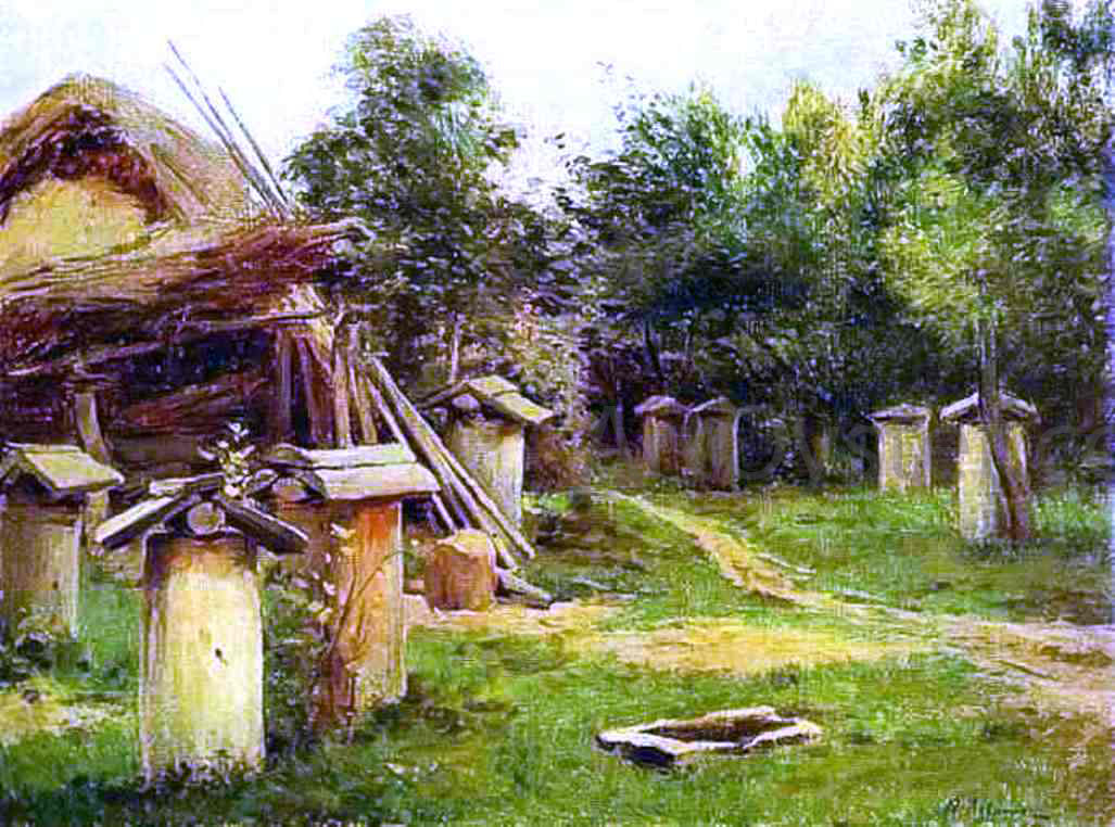 Isaac Ilich Levitan The Apiary - Hand Painted Oil Painting
