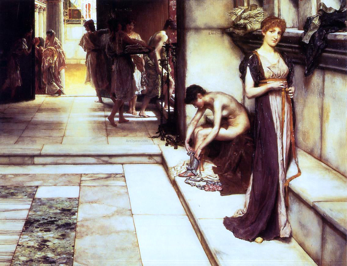  Sir Lawrence Alma-Tadema The Apodyterium - Hand Painted Oil Painting