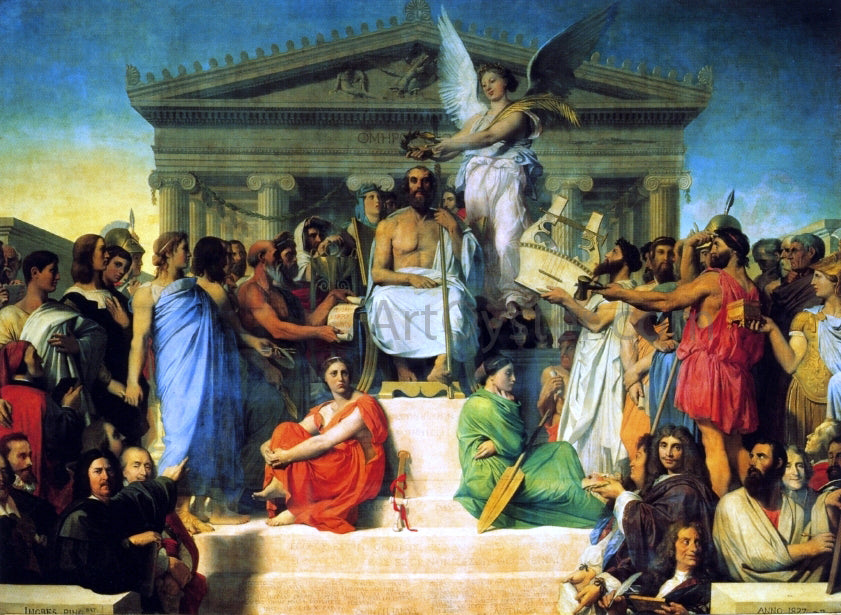 Jean-Auguste-Dominique Ingres The Apotheosis of Homer - Hand Painted Oil Painting