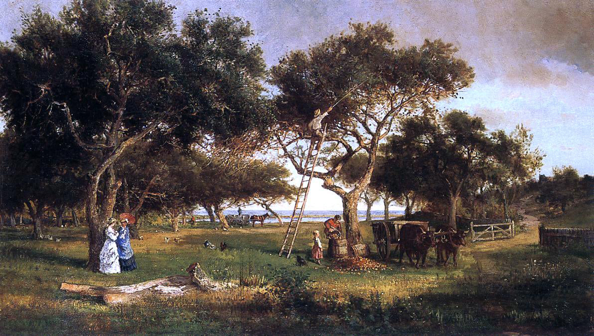 Frederick Rondel The Apple Pickers - Hand Painted Oil Painting
