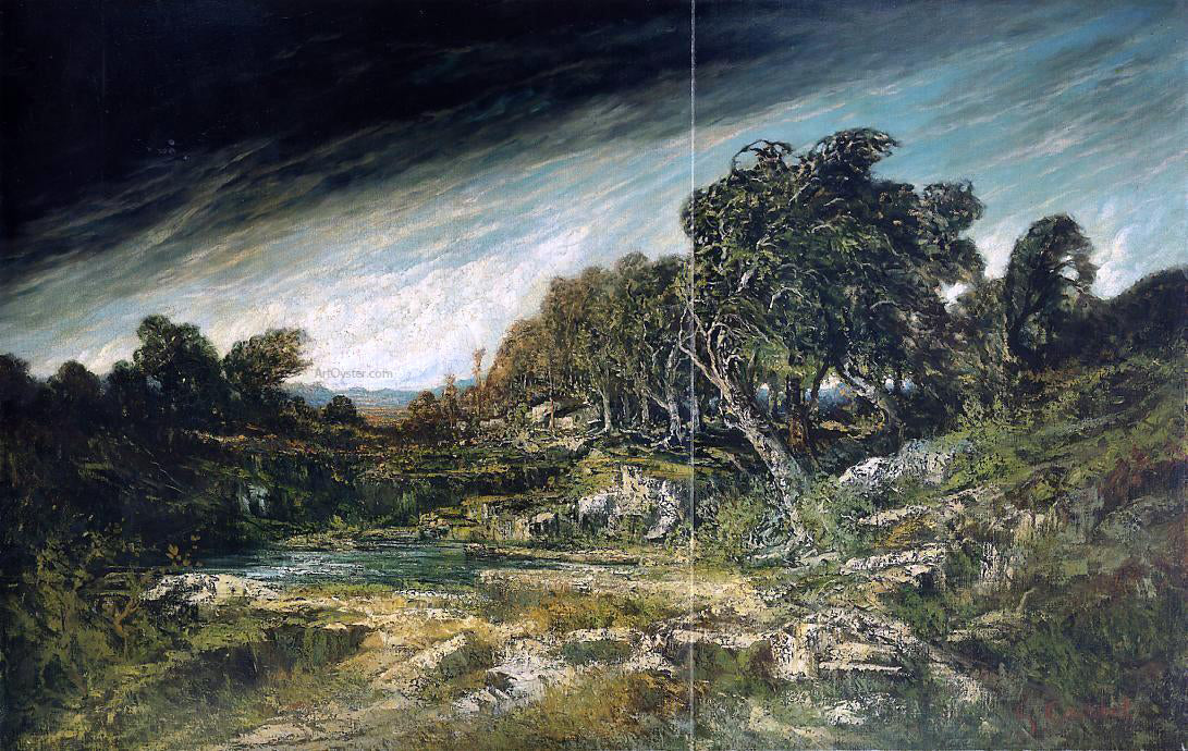 Gustave Courbet The Approaching Storm (also known as The Gust of Wind) - Hand Painted Oil Painting