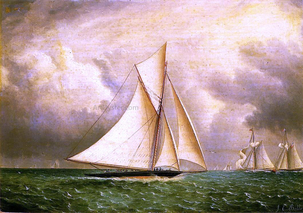 James E Buttersworth The Approaching Storm - Hand Painted Oil Painting