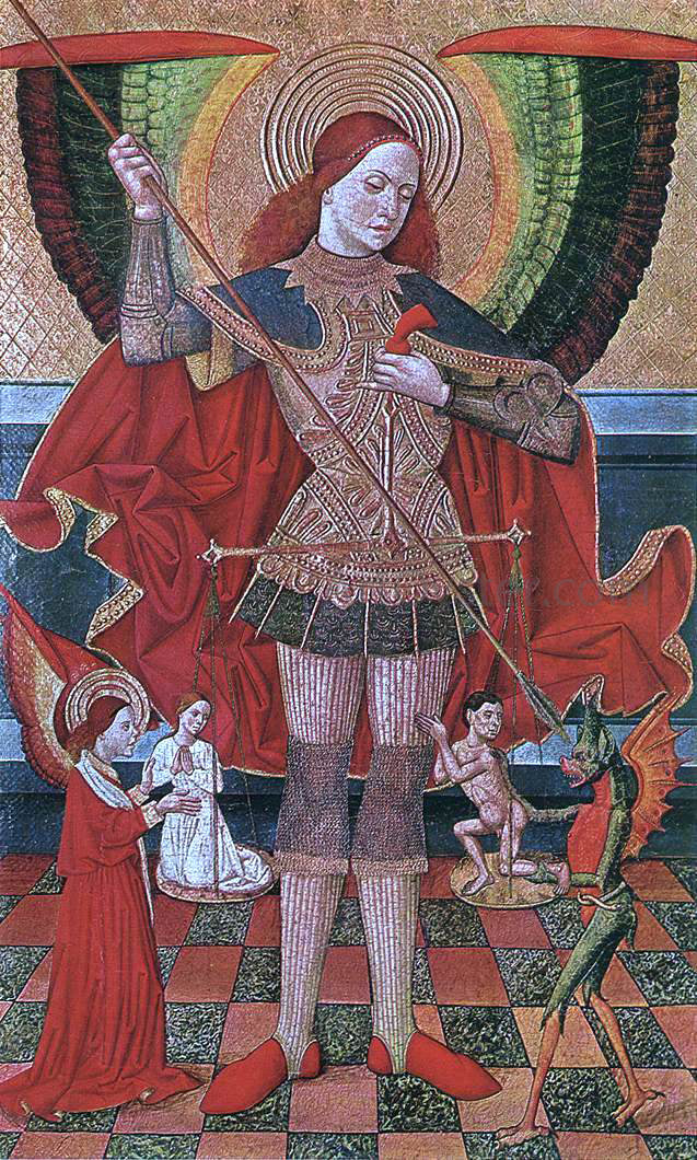 Juan De la Abadia The Archangel Michael - Hand Painted Oil Painting