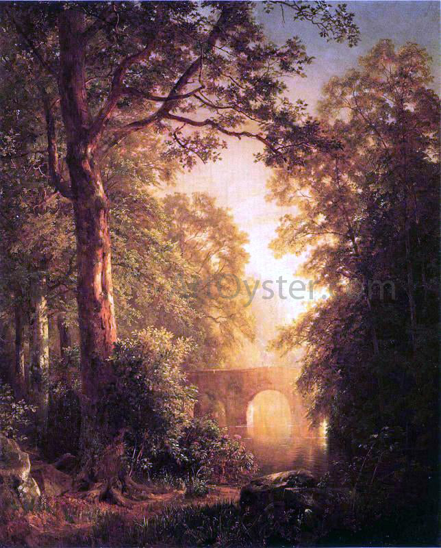 William Trost Richards The Arched Bridge - Hand Painted Oil Painting