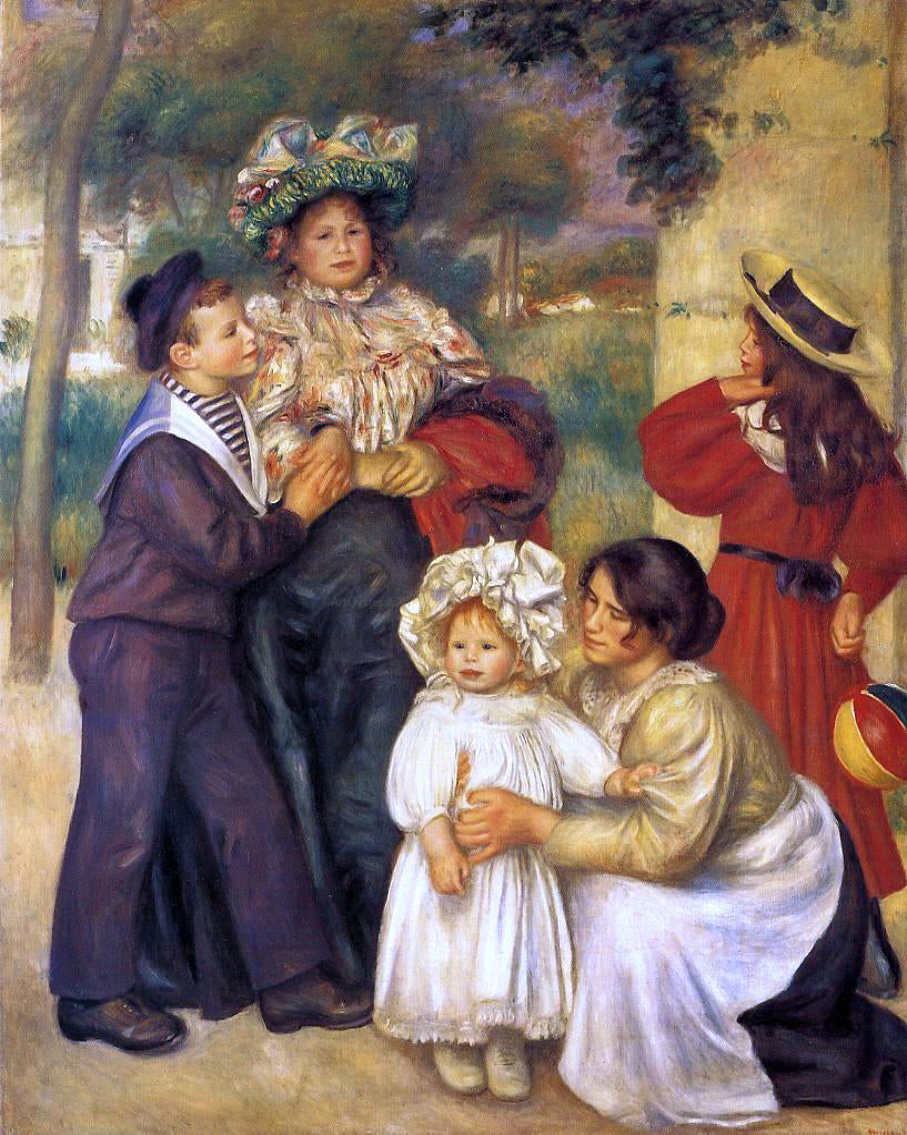 Pierre Auguste Renoir The Artist's Family - Hand Painted Oil Painting