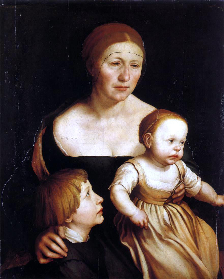 The Younger Hans Holbein The Artist's Family - Hand Painted Oil Painting