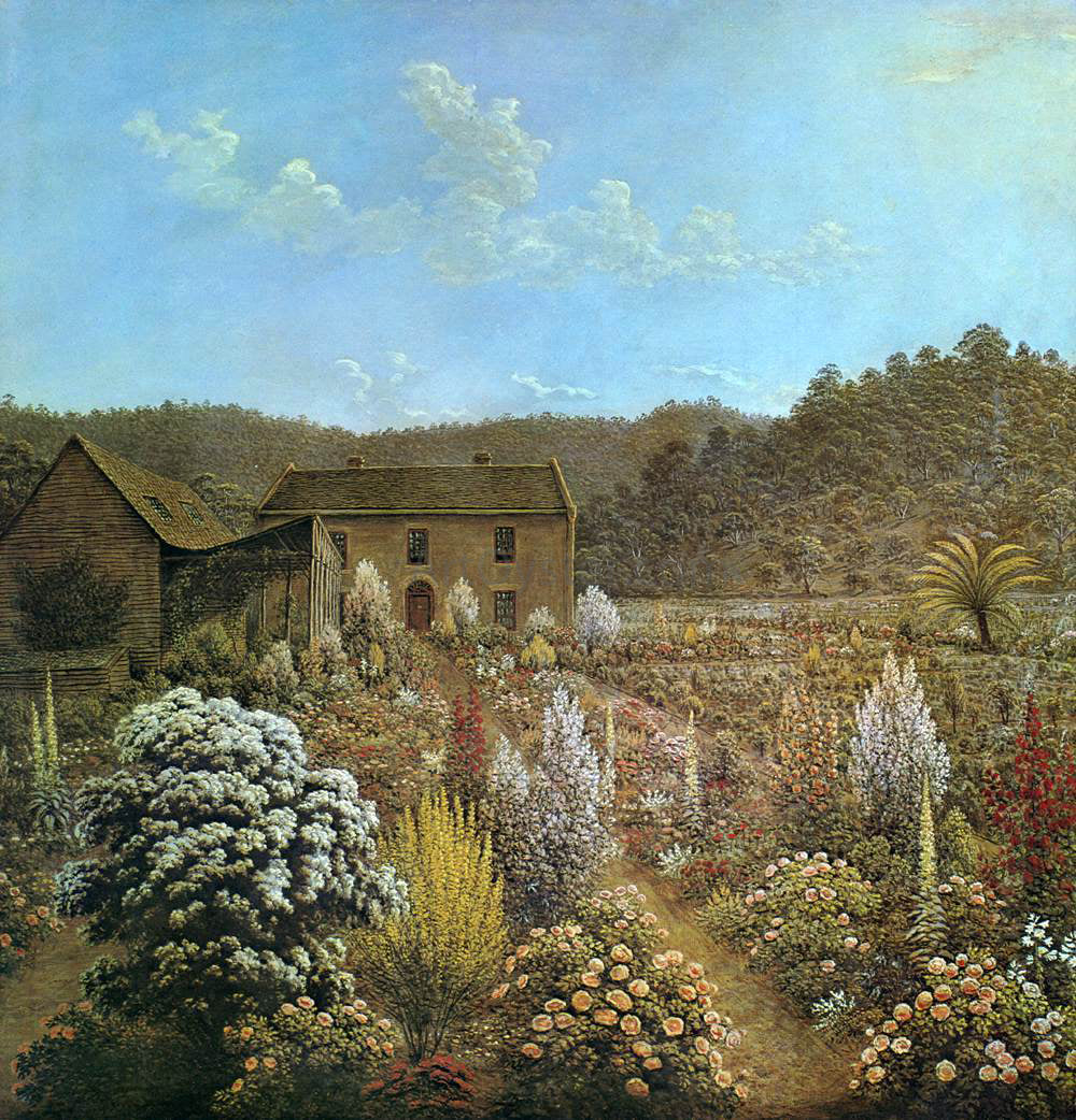 John Glover The Artist's House and Garden - Hand Painted Oil Painting
