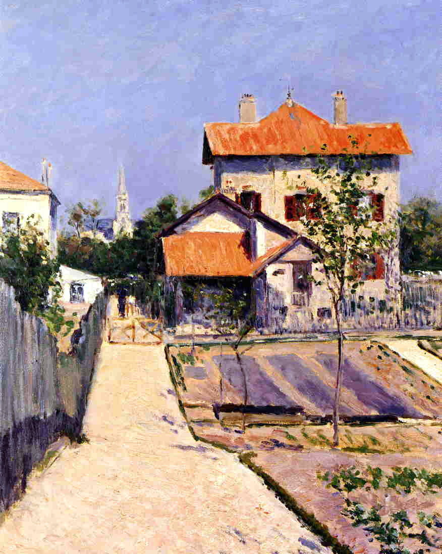 Gustave Caillebotte The Artist's House at Petit Gennevilliers - Hand Painted Oil Painting