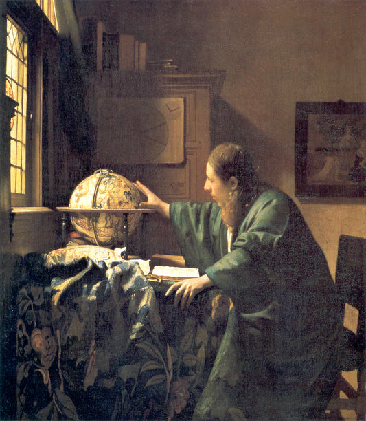  Johannes Vermeer The Astronomer - Hand Painted Oil Painting