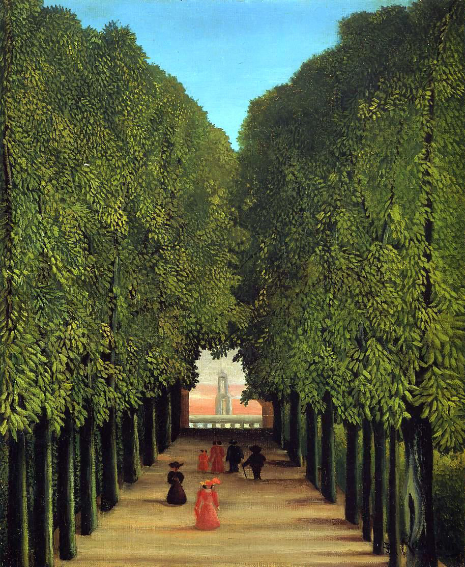 Henri Rousseau The Avenue in the Park at Saint-Cloud - Hand Painted Oil Painting
