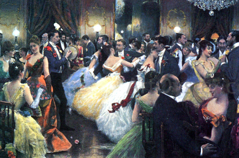 Julius LeBlanc Stewart The Ball - Hand Painted Oil Painting