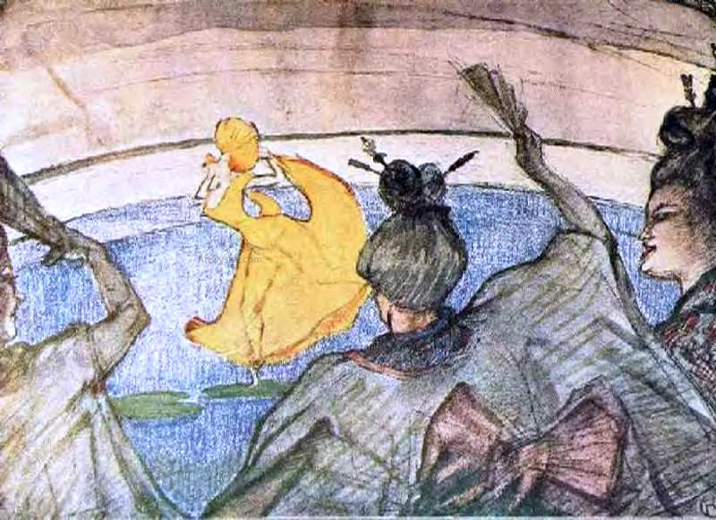 Henri De Toulouse-Lautrec The Ballet 'Papa Chrysanthemem' - Hand Painted Oil Painting
