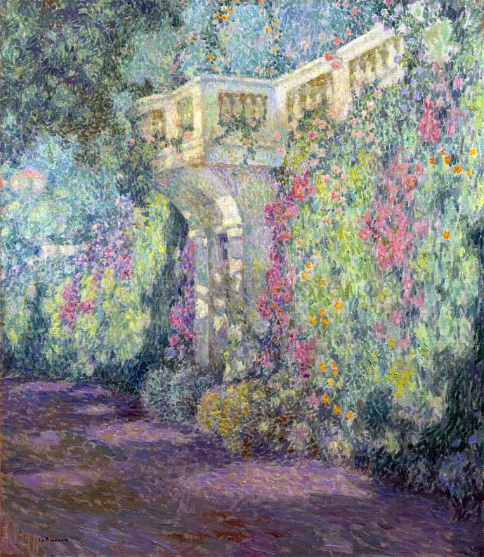 Henri Le Sidaner A Balustrade - Hand Painted Oil Painting