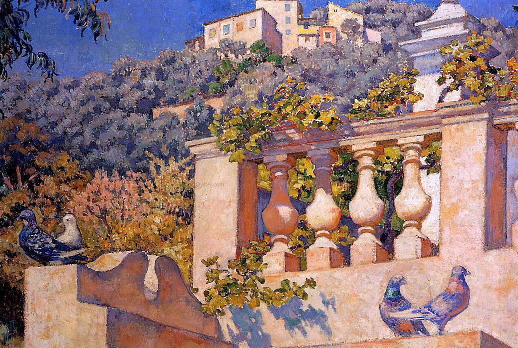 Theo Van Rysselberghe The Balustrade - Hand Painted Oil Painting