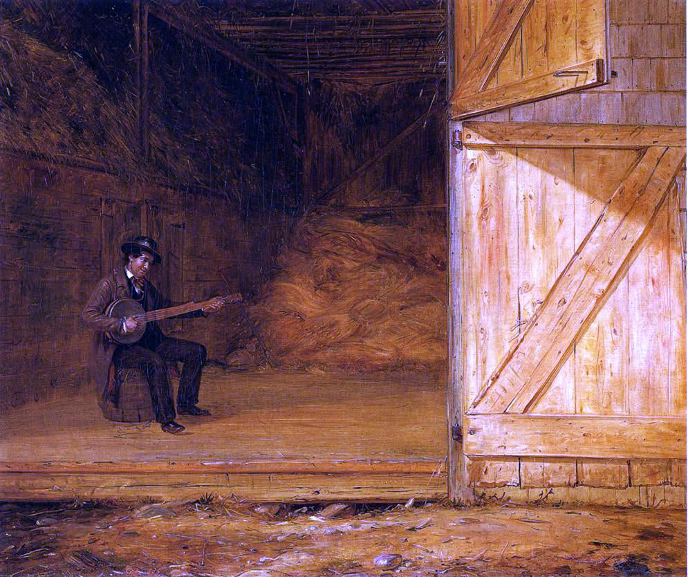 William Sidney Mount The Banjo Player in the Barn - Hand Painted Oil Painting