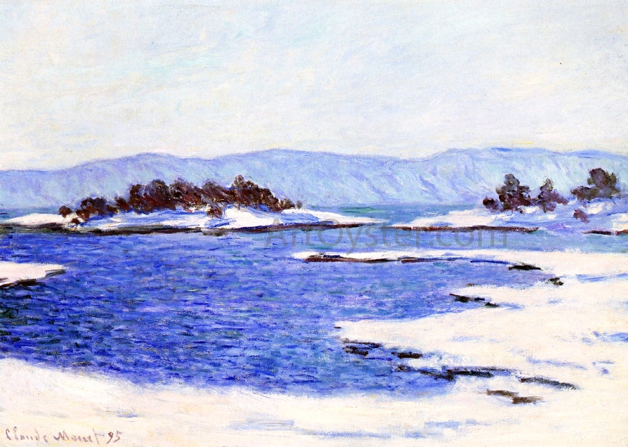 Claude Oscar Monet The Banks of the Fjord at Christiania - Hand Painted Oil Painting