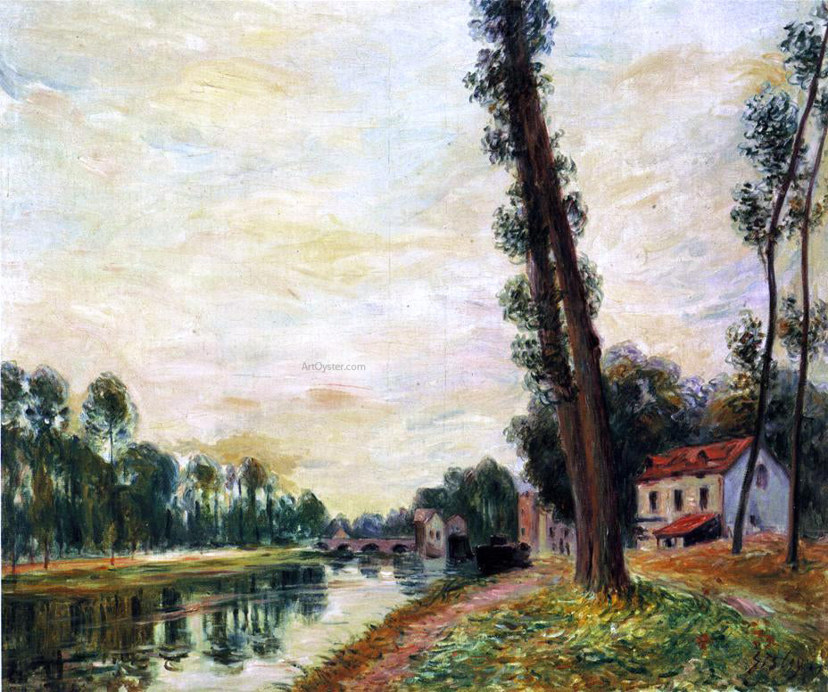 Alfred Sisley The Banks of the Loing - Hand Painted Oil Painting