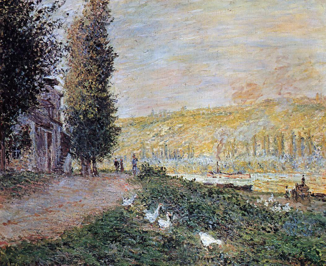 Claude Oscar Monet The Banks of the Seine, Lavacourt - Hand Painted Oil Painting