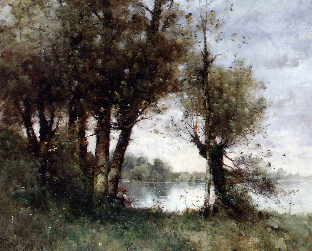 Paul Desire Trouillebert The Banks of the Vienne - Hand Painted Oil Painting