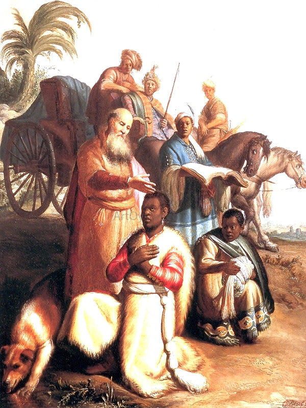 Rembrandt Van Rijn The Baptism of the Eunuch - Hand Painted Oil Painting