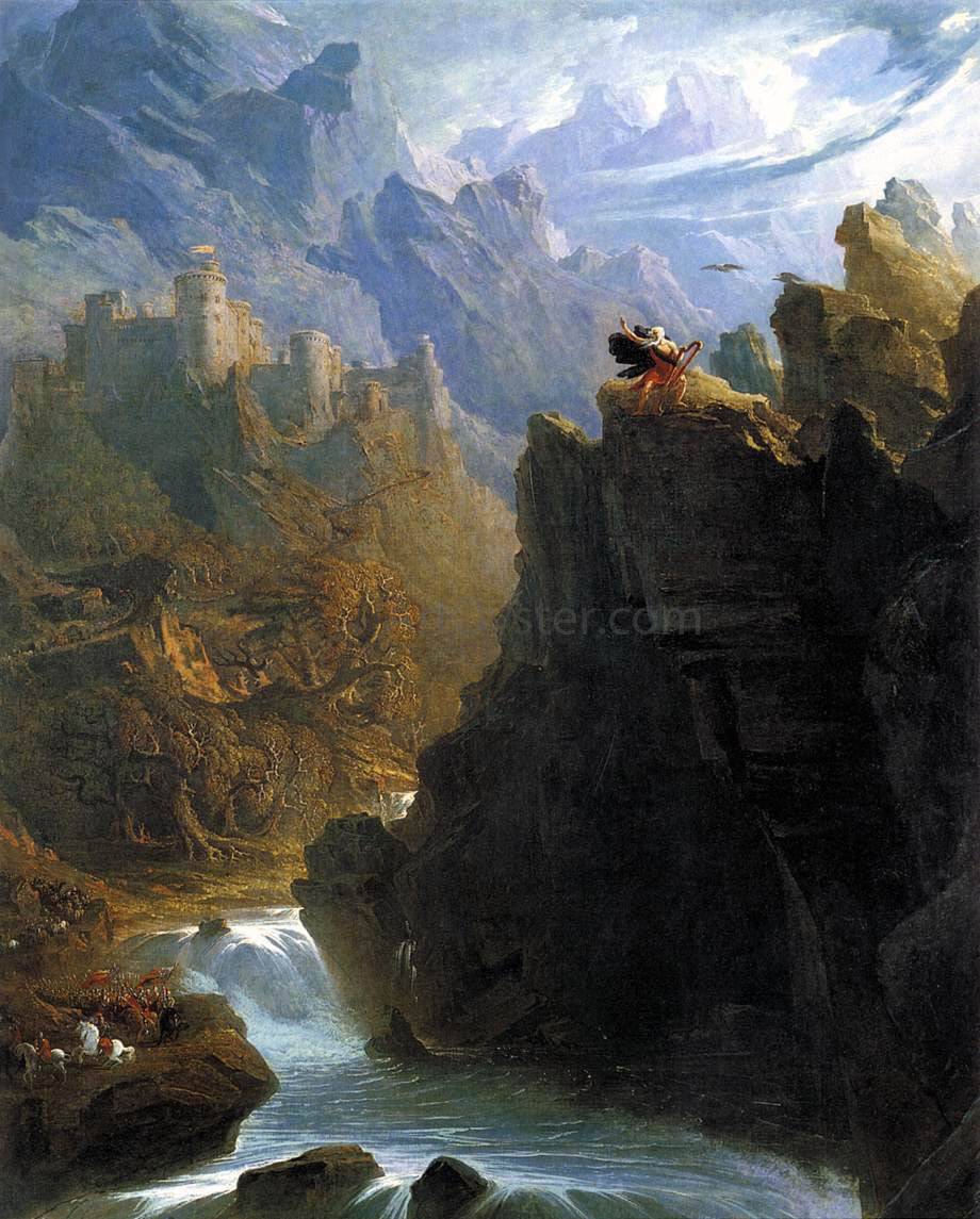 John Martin The Bard - Hand Painted Oil Painting