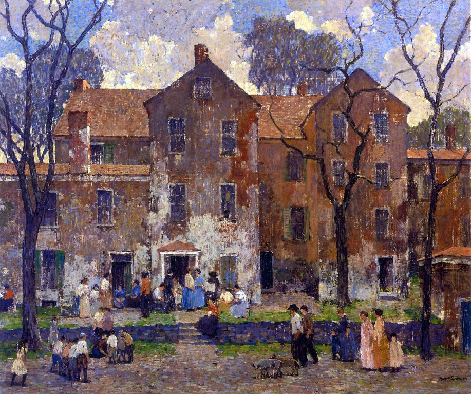 Robert Spencer The Barracks - Hand Painted Oil Painting