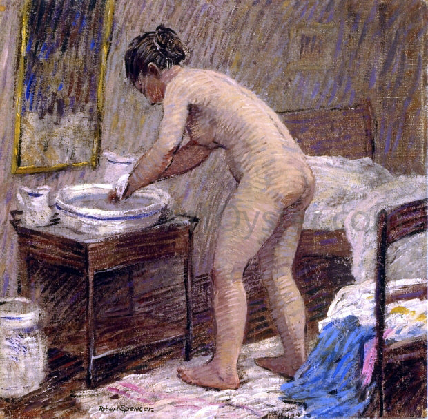 Robert Spencer The Bath - Hand Painted Oil Painting