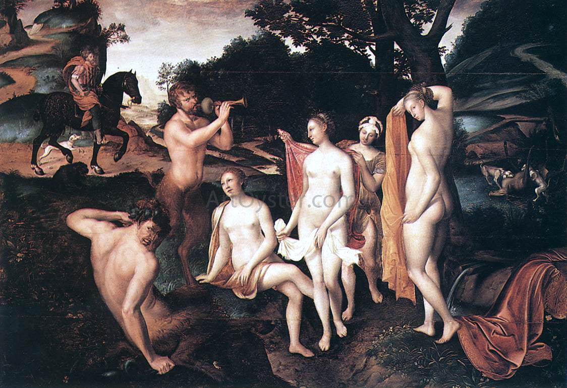 Francois Clouet The Bath of Diana - Hand Painted Oil Painting