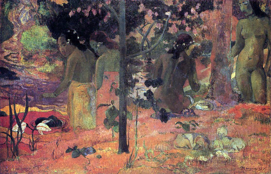Paul Gauguin The Bathers - Hand Painted Oil Painting
