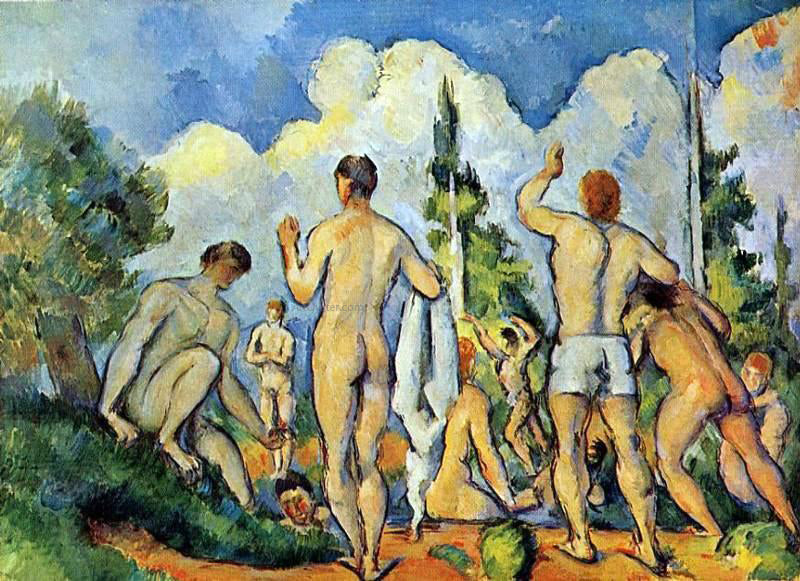 Paul Cezanne The Bathers - Hand Painted Oil Painting