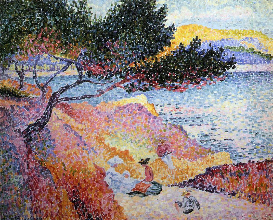 Henri Edmond Cross Bay at Cavaliere - Hand Painted Oil Painting