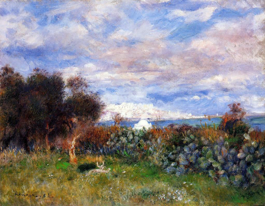 Pierre Auguste Renoir The Bay of Algiers - Hand Painted Oil Painting