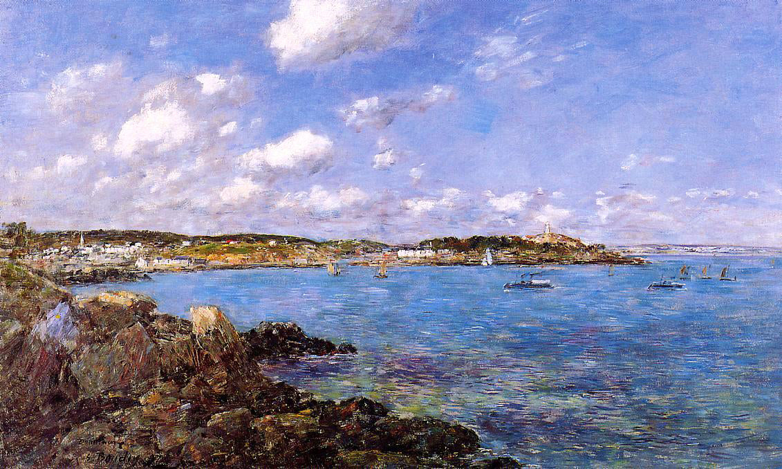 Eugene-Louis Boudin The Bay of Douarnenez - Hand Painted Oil Painting