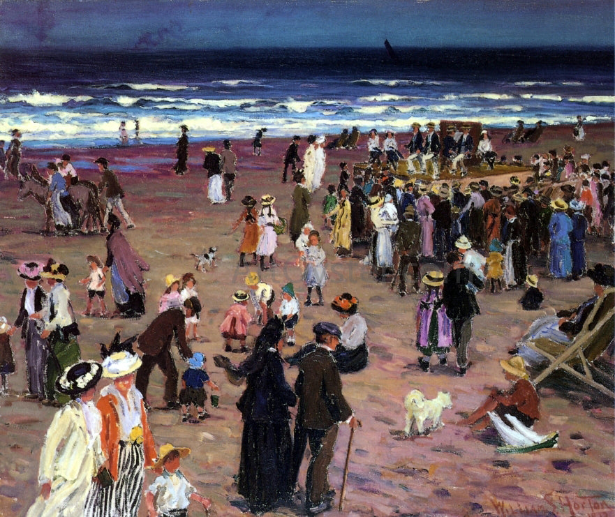 William Samuel Horton The Beach at Whitby - Hand Painted Oil Painting