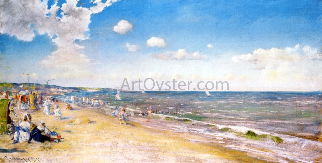 William Merritt Chase The Beach at Zandvoort (also known as The Beach) - Hand Painted Oil Painting