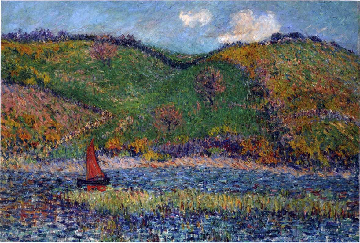 Gustave Loiseau The Belon River - Hand Painted Oil Painting