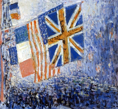 Frederick Childe Hassam The Big Parade - Hand Painted Oil Painting