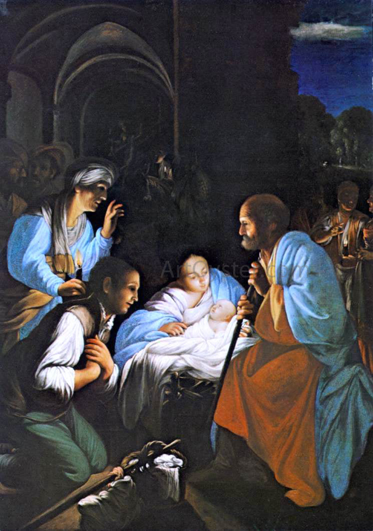 Carlo Saraceni The Birth of Christ - Hand Painted Oil Painting
