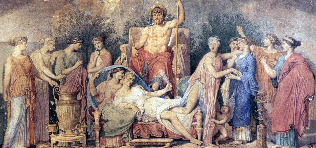 Jean-Auguste-Dominique Ingres The Birth of the Last Muse - Hand Painted Oil Painting