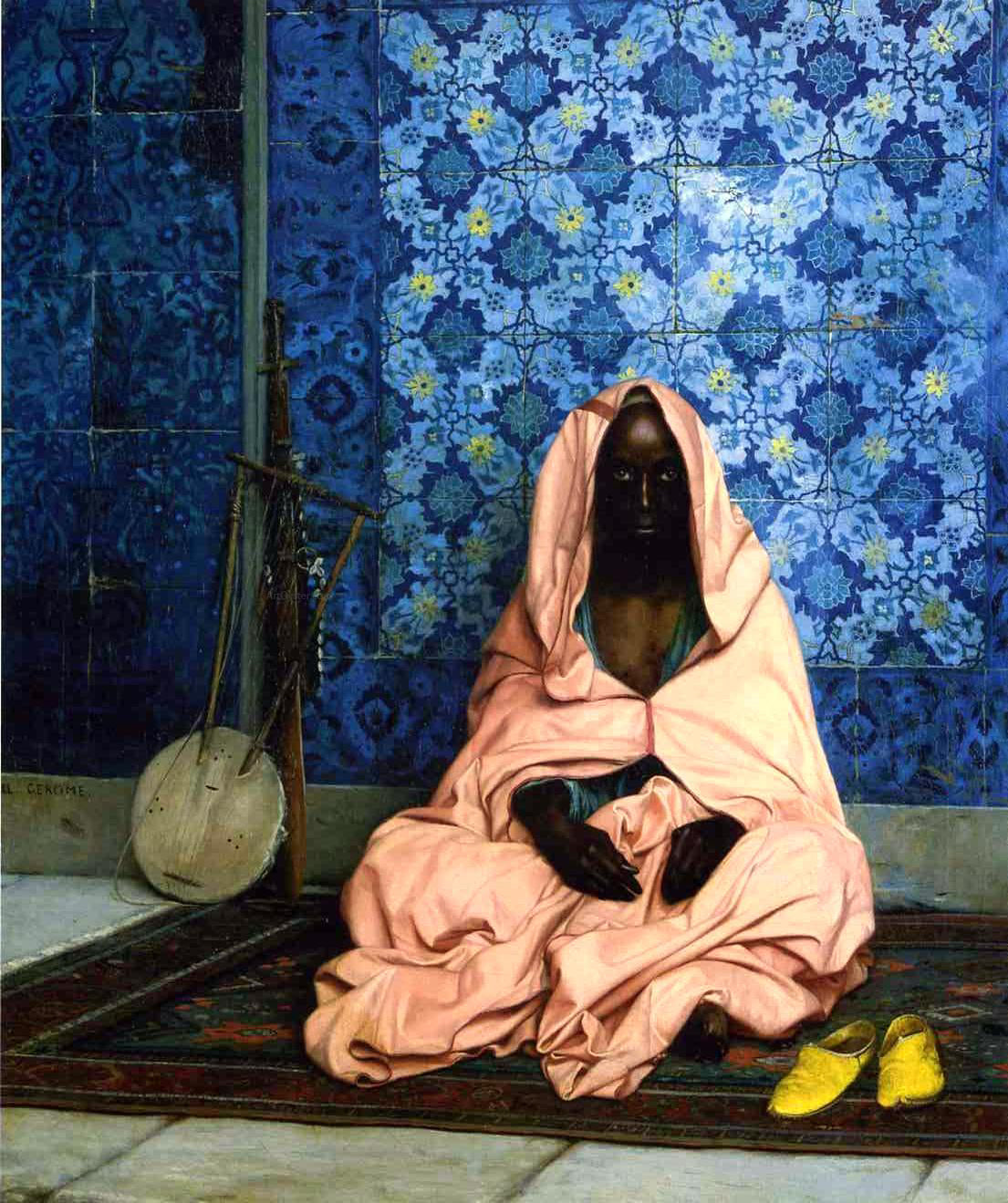 Jean-Leon Gerome The Black Poet - Hand Painted Oil Painting