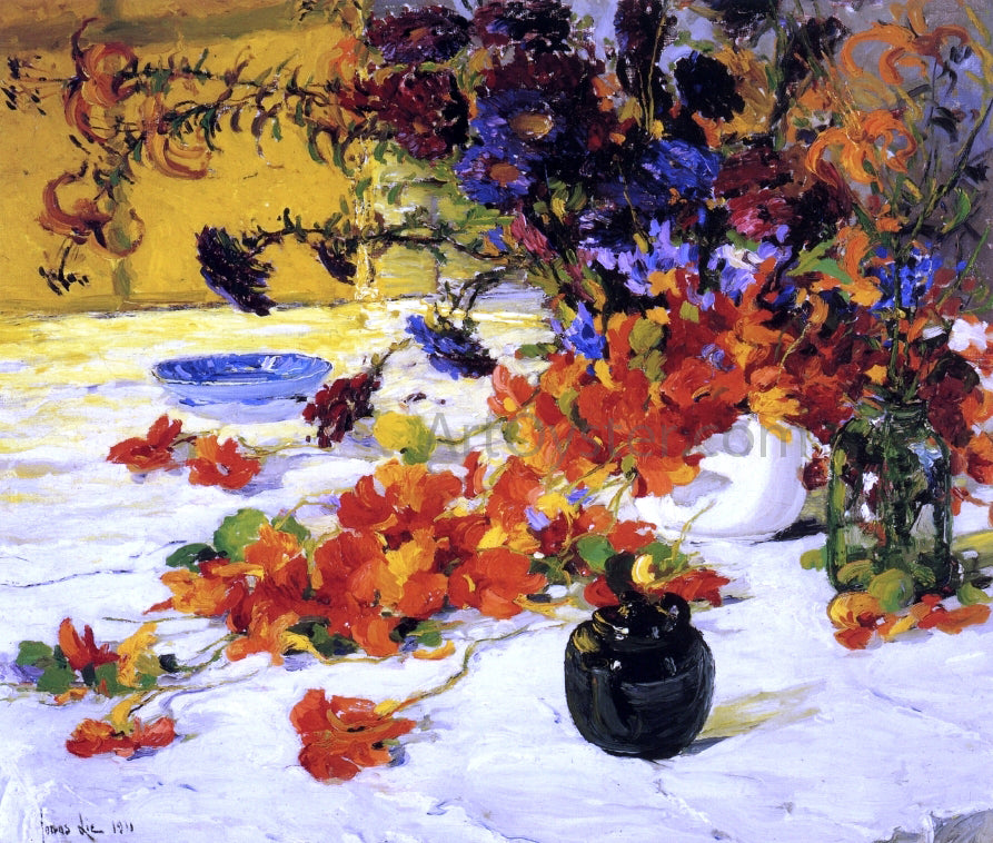 Jonas Lie The Black Teapot - Hand Painted Oil Painting