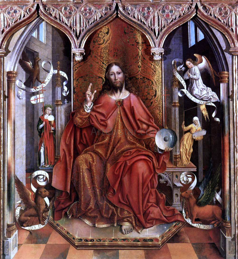 Fernando Gallego The Blessing Christ - Hand Painted Oil Painting