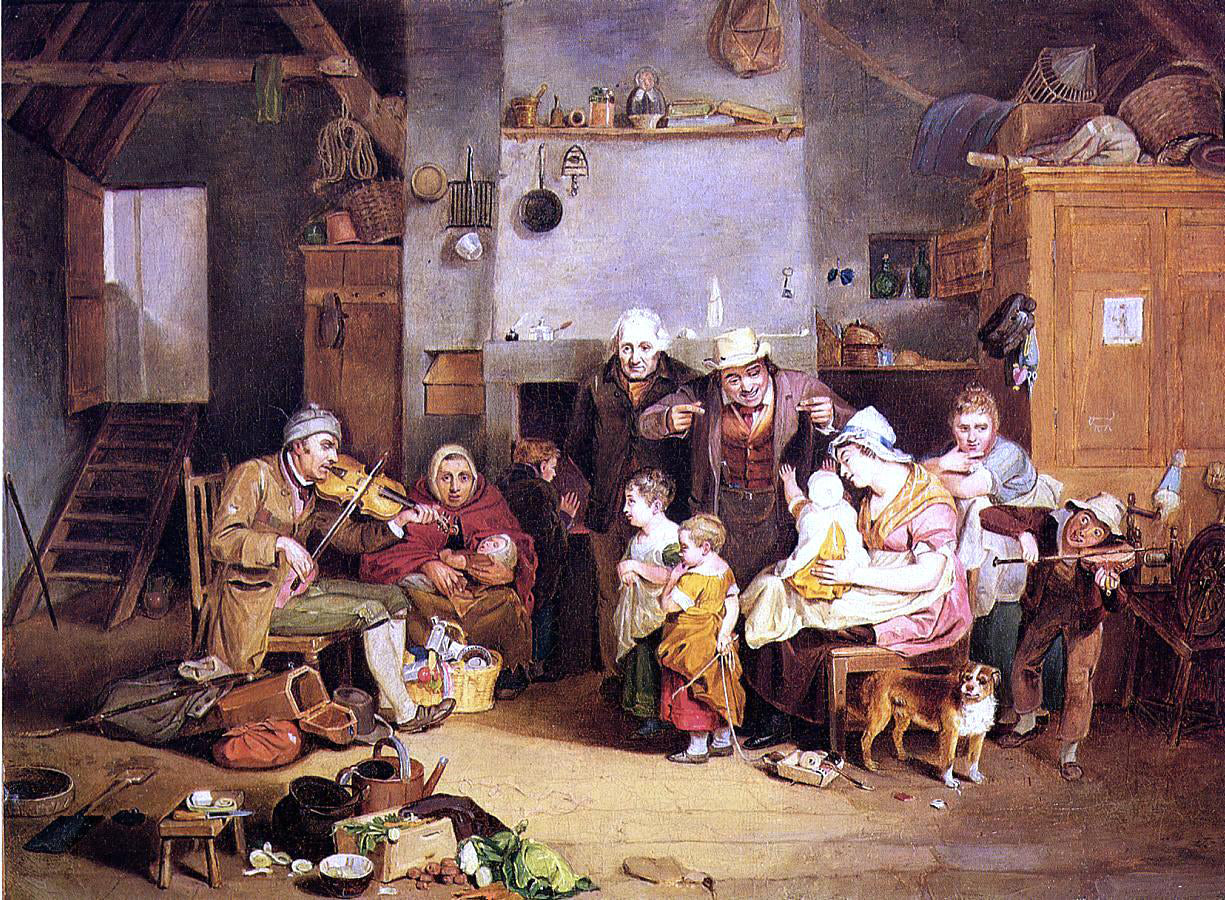  John Ludwig Krimmel The Blind Fiddler - Hand Painted Oil Painting